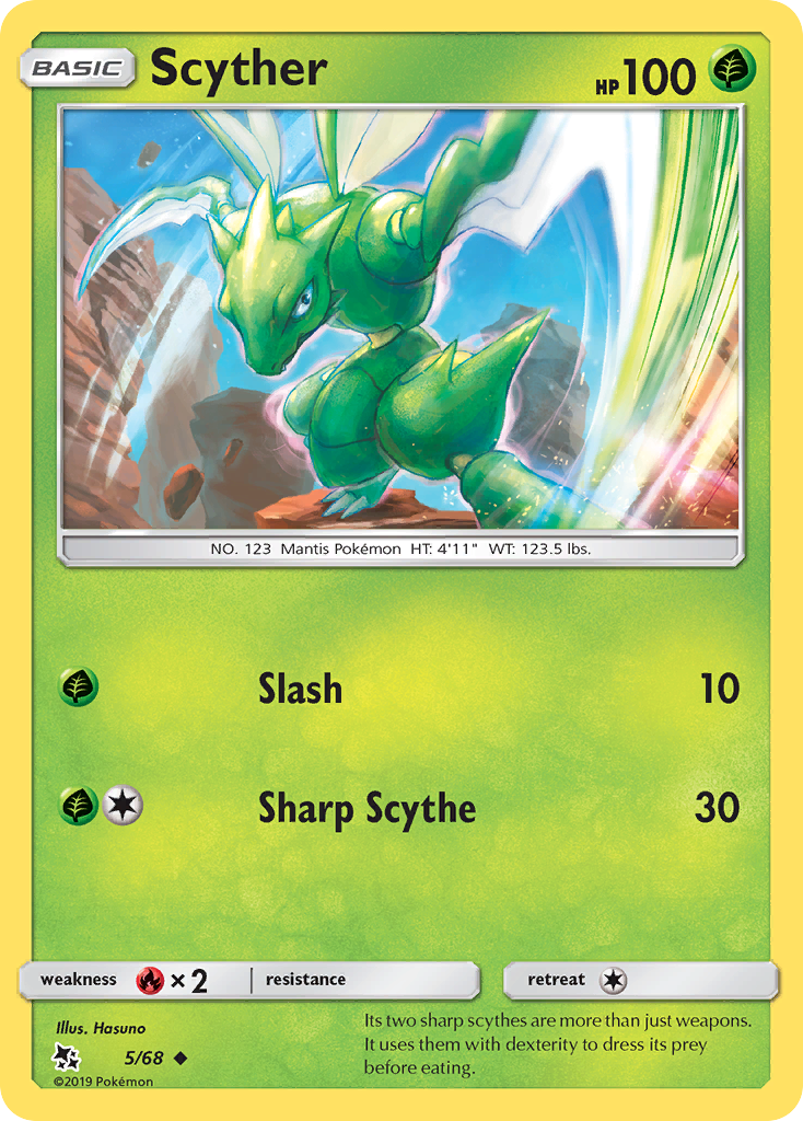 Scyther (5/68) [Sun & Moon: Hidden Fates] | Jack's On Queen