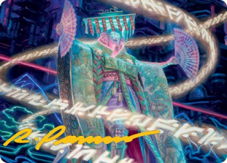 Satsuki, the Living Lore Art Card (Gold-Stamped Signature) [Kamigawa: Neon Dynasty Art Series] | Jack's On Queen