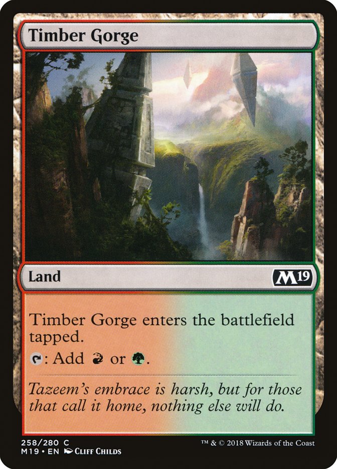 Timber Gorge [Core Set 2019] | Jack's On Queen