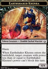 Earthshaker Khenra // Cat Double-sided Token [Hour of Devastation Tokens] | Jack's On Queen