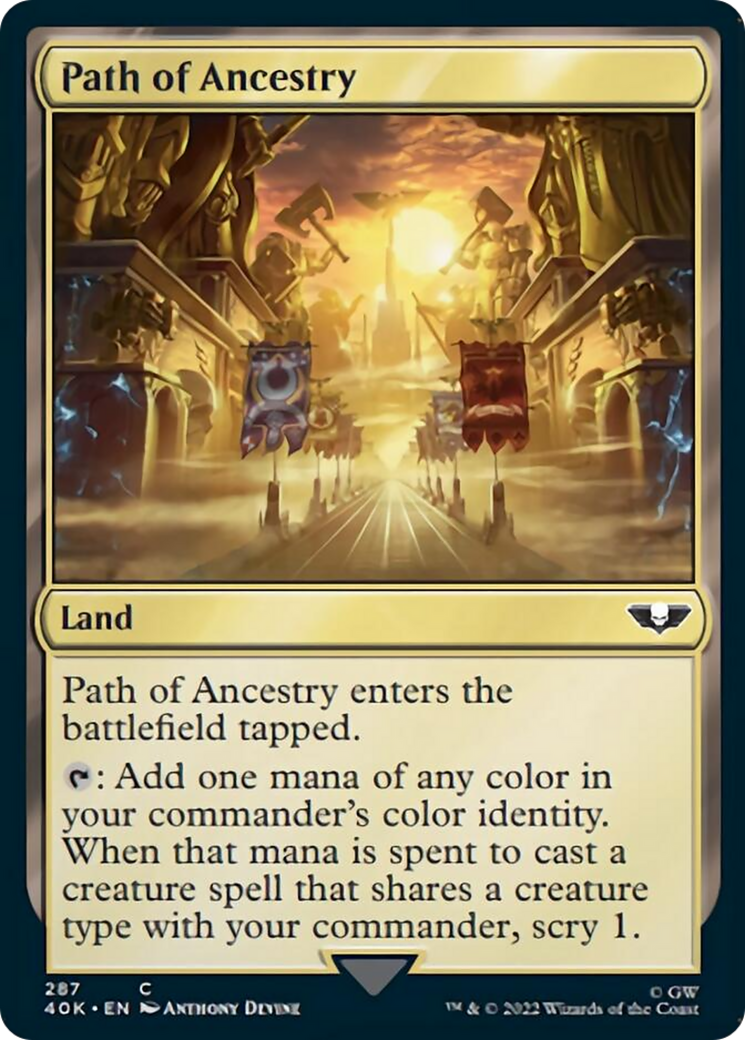 Path of Ancestry (Surge Foil) [Universes Beyond: Warhammer 40,000] | Jack's On Queen