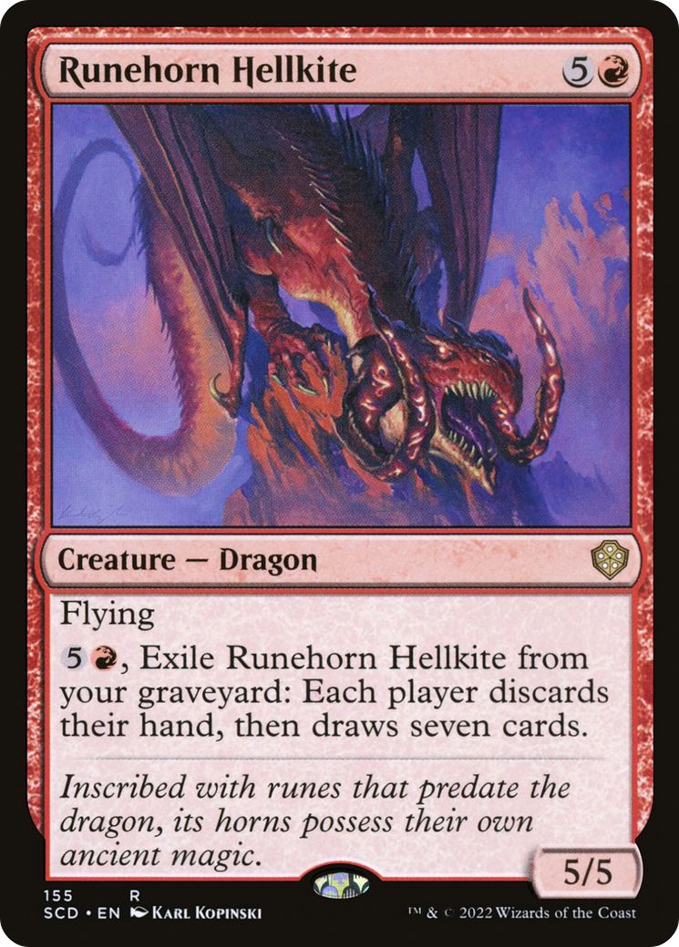 Runehorn Hellkite [Starter Commander Decks] | Jack's On Queen