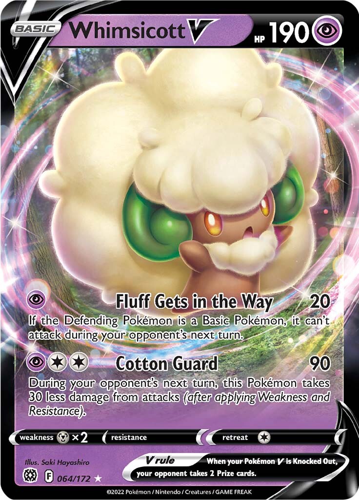 Whimsicott V (064/172) [Sword & Shield: Brilliant Stars] | Jack's On Queen