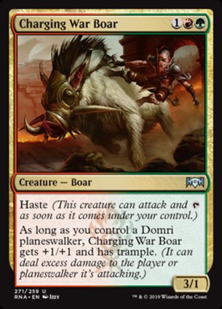 Charging War Boar [Ravnica Allegiance] | Jack's On Queen
