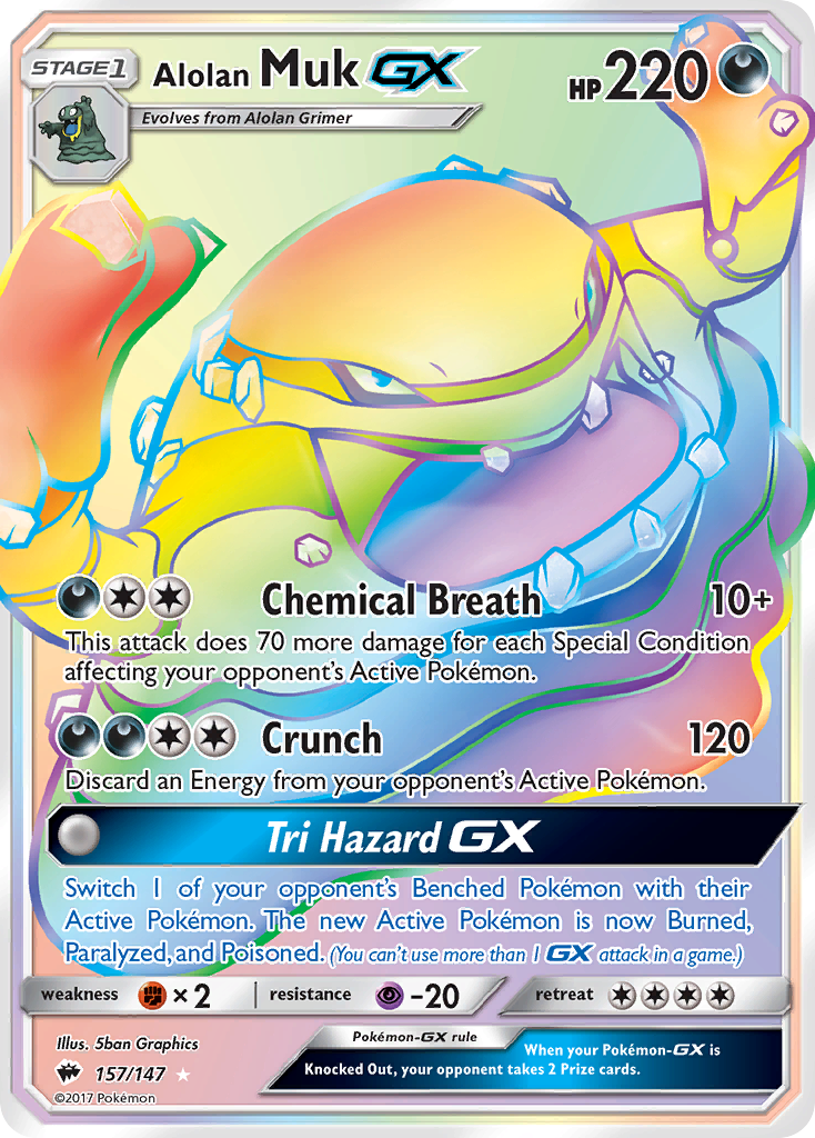 Alolan Muk GX (157/147) [Sun & Moon: Burning Shadows] | Jack's On Queen