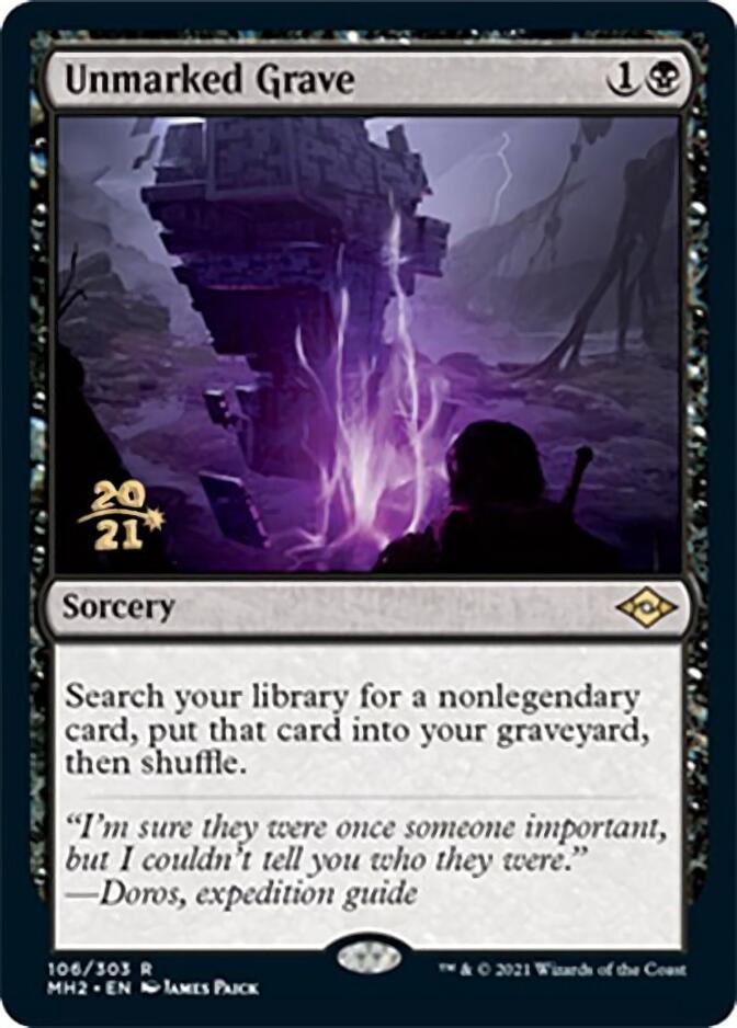 Unmarked Grave [Modern Horizons 2 Prerelease Promos] | Jack's On Queen