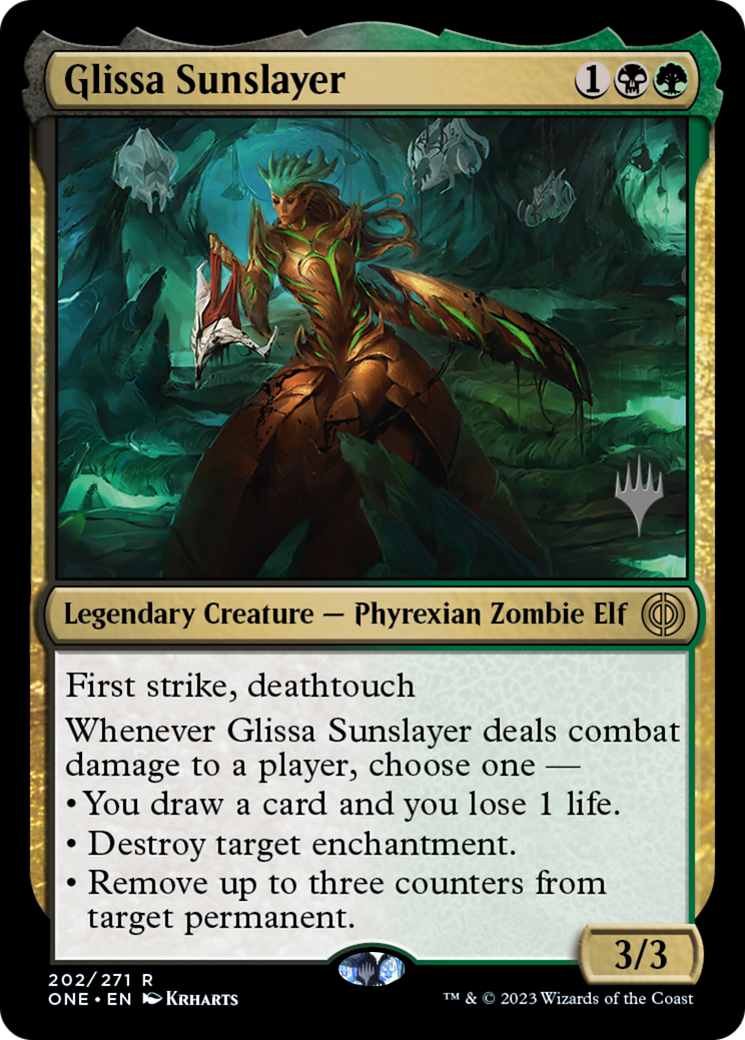Glissa Sunslayer (Promo Pack) [Phyrexia: All Will Be One Promos] | Jack's On Queen