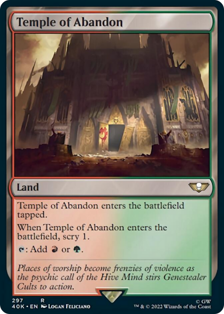 Temple of Abandon (Surge Foil) [Universes Beyond: Warhammer 40,000] | Jack's On Queen