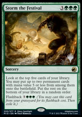Storm the Festival (Promo Pack) [Innistrad: Midnight Hunt Promos] | Jack's On Queen