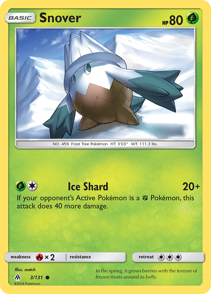 Snover (3/131) [Sun & Moon: Forbidden Light] | Jack's On Queen