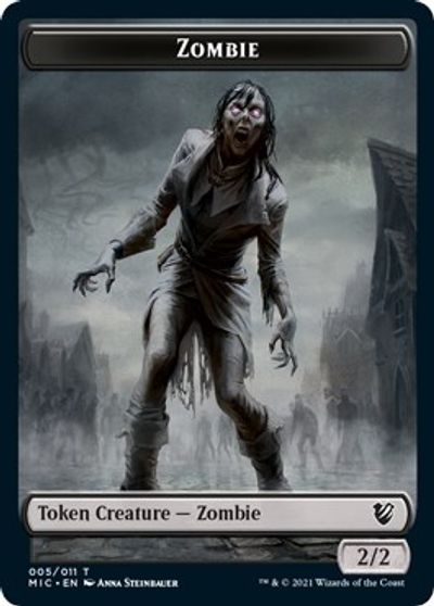 Zombie (005 MIC) // Zombie (005 MID) [Innistrad: Midnight Hunt Commander] | Jack's On Queen
