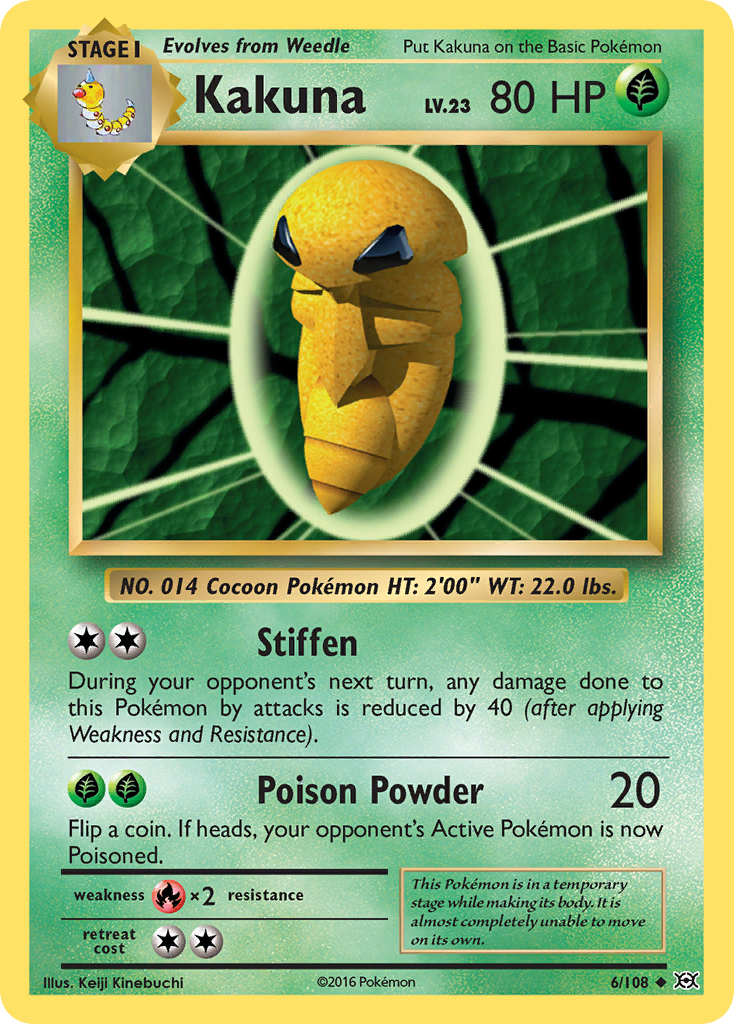 Kakuna (6/108) [XY: Evolutions] | Jack's On Queen