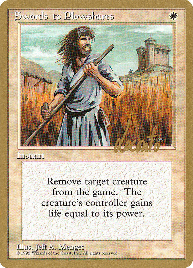 Swords to Plowshares (Michael Loconto) [Pro Tour Collector Set] | Jack's On Queen