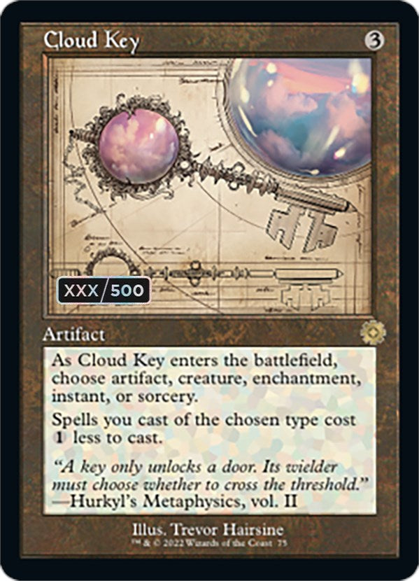 Cloud Key (Retro Schematic) (Serial Numbered) [The Brothers' War Retro Artifacts] | Jack's On Queen
