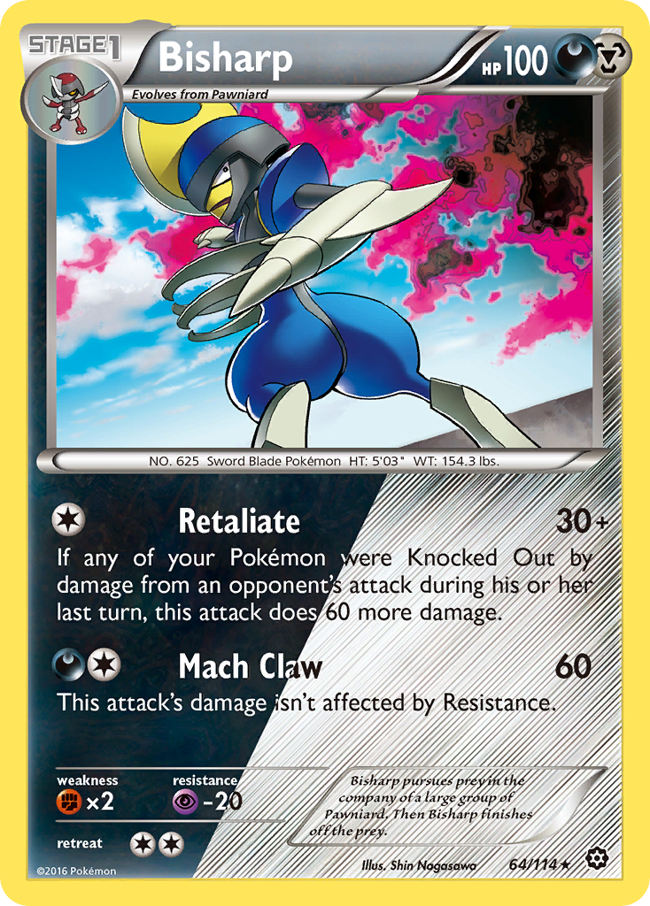 Bisharp (64/114) [XY: Steam Siege] | Jack's On Queen