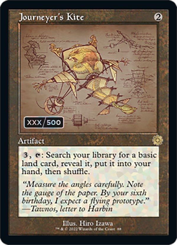 Journeyer's Kite (Retro Schematic) (Serial Numbered) [The Brothers' War Retro Artifacts] | Jack's On Queen