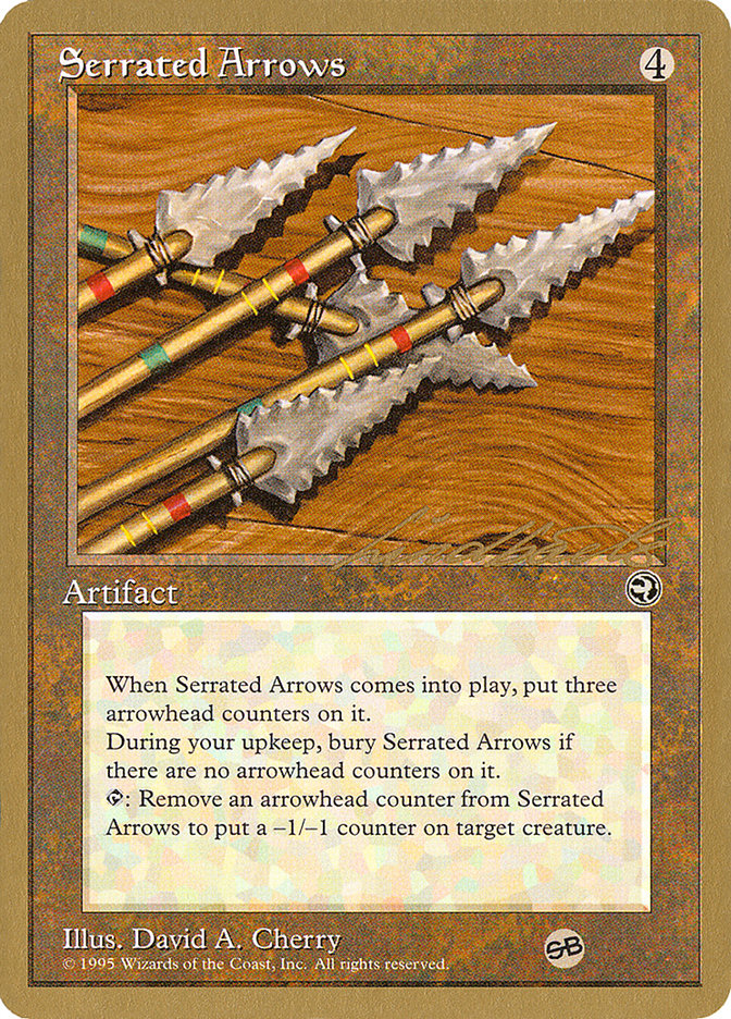 Serrated Arrows (Leon Lindback) (SB) [Pro Tour Collector Set] | Jack's On Queen