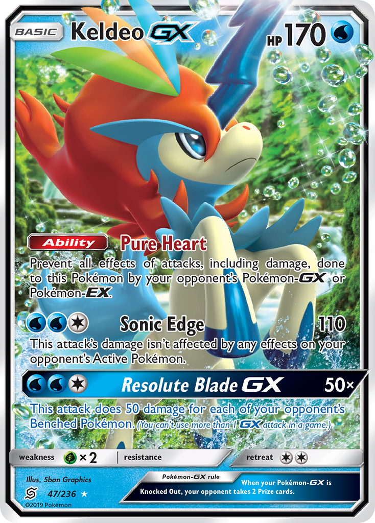 Keldeo GX (47/236) [Sun & Moon: Unified Minds] | Jack's On Queen