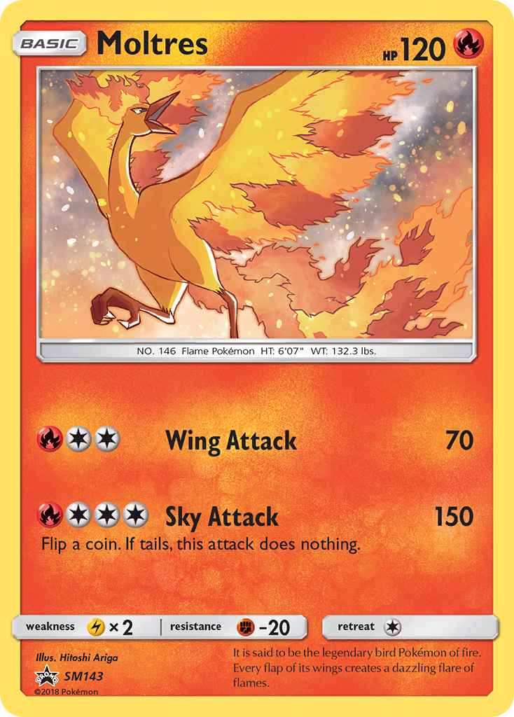 Moltres (SM143) [Sun & Moon: Black Star Promos] | Jack's On Queen