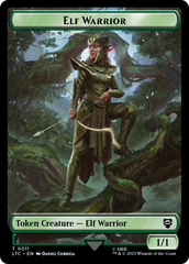 Elf Warrior // Insect Double Sided Token [The Lord of the Rings: Tales of Middle-Earth Commander Tokens] | Jack's On Queen