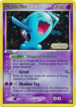 Wobbuffet (28/92) (Stamped) [EX: Legend Maker] | Jack's On Queen