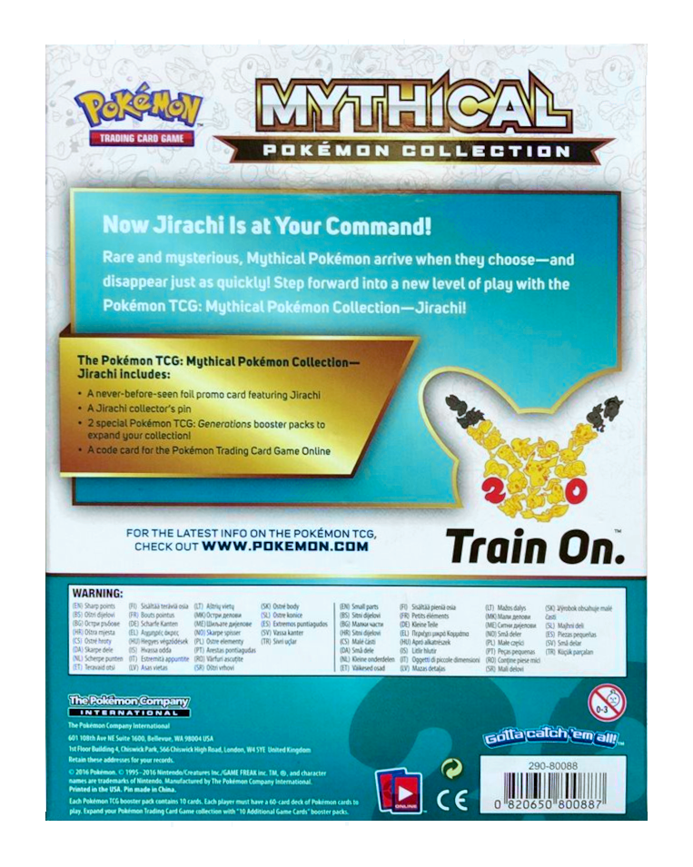 Generations - Mythical Pokemon Collection Case (Jirachi) | Jack's On Queen