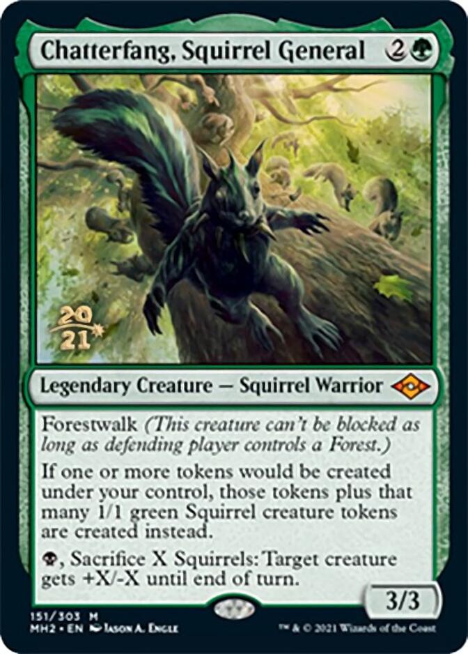 Chatterfang, Squirrel General [Modern Horizons 2 Prerelease Promos] | Jack's On Queen