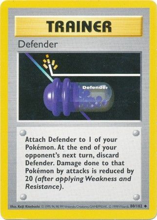 Defender (80/102) [Base Set Shadowless Unlimited] | Jack's On Queen