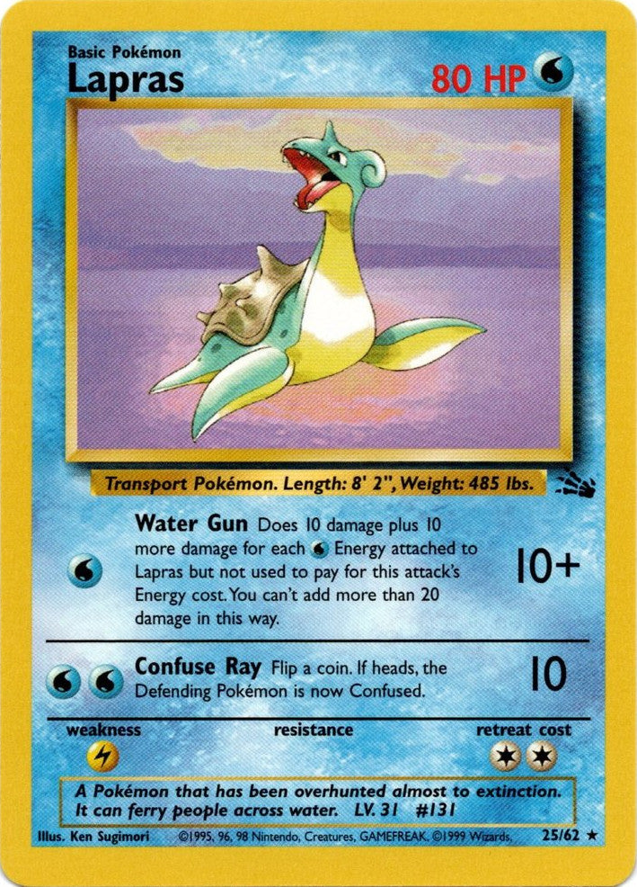 Lapras (25/62) [Fossil Unlimited] | Jack's On Queen