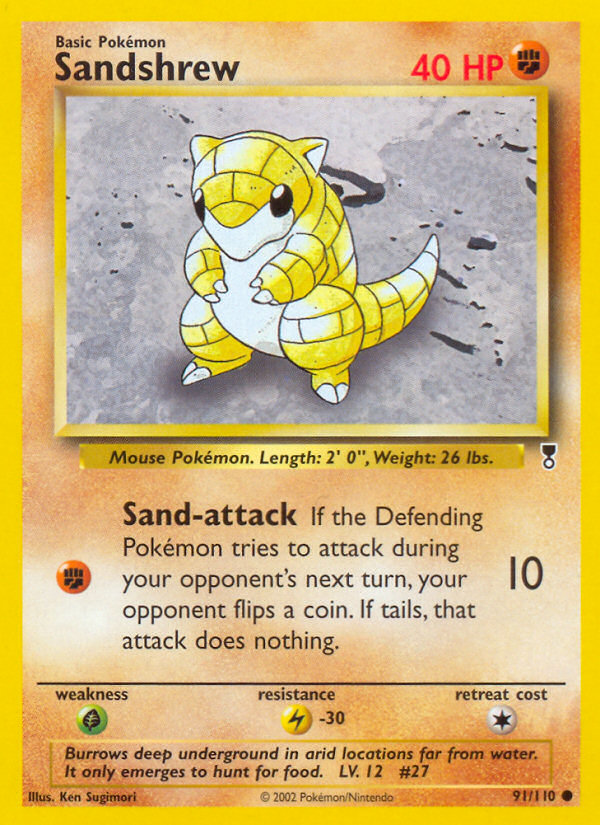 Sandshrew (91/110) [Legendary Collection] | Jack's On Queen