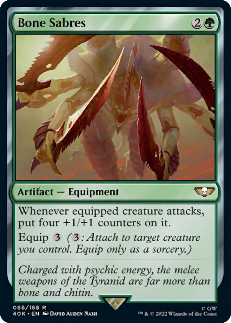Bone Sabres (Surge Foil) [Universes Beyond: Warhammer 40,000] | Jack's On Queen