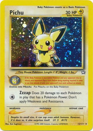 Pichu (12/111) [Neo Genesis Unlimited] | Jack's On Queen