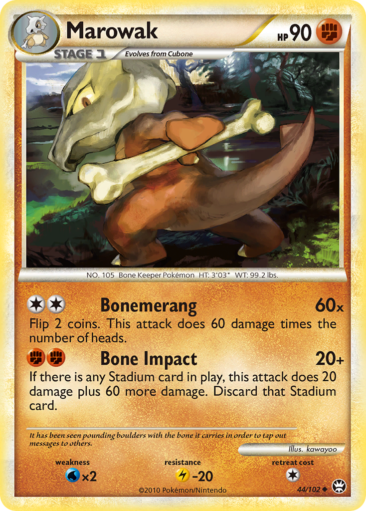Marowak (44/102) [HeartGold & SoulSilver: Triumphant] | Jack's On Queen