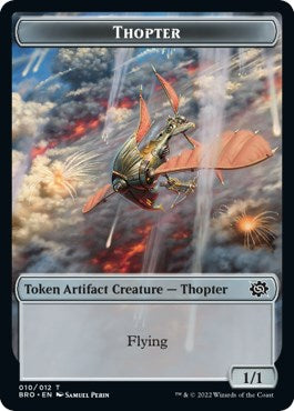 Myr // Thopter (010) Double-Sided Token [The Brothers' War Commander Tokens] | Jack's On Queen