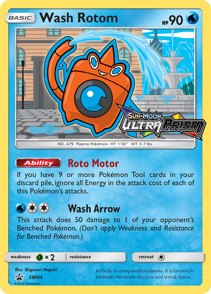 Wash Rotom (SM94) [Sun & Moon: Black Star Promos] | Jack's On Queen