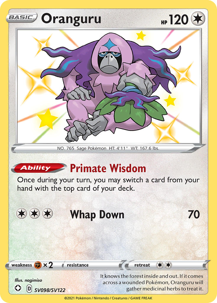 Oranguru (SV098/SV122) [Sword & Shield: Shining Fates] | Jack's On Queen