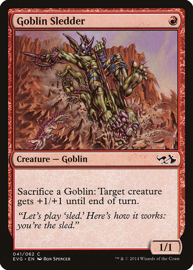 Goblin Sledder (Elves vs. Goblins) [Duel Decks Anthology] | Jack's On Queen