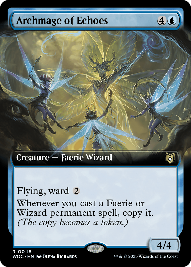 Archmage of Echoes (Extended Art) [Wilds of Eldraine Commander] | Jack's On Queen