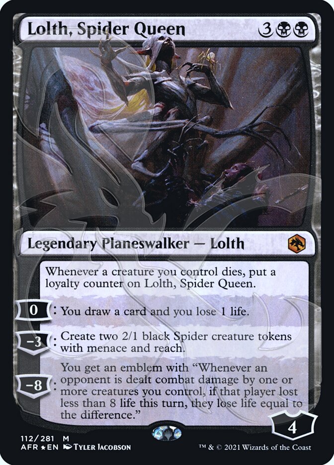 Lolth, Spider Queen (Ampersand Promo) [Dungeons & Dragons: Adventures in the Forgotten Realms Promos] | Jack's On Queen