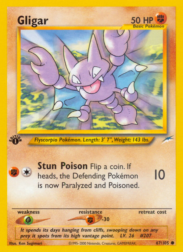 Gligar (67/105) [Neo Destiny 1st Edition] | Jack's On Queen