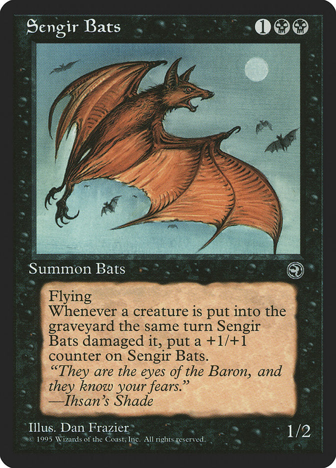 Sengir Bats (Ihsan's Shade Flavor Text) [Homelands] | Jack's On Queen