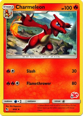 Charmeleon (8/68) (Charizard Stamp #30) [Battle Academy 2020] | Jack's On Queen