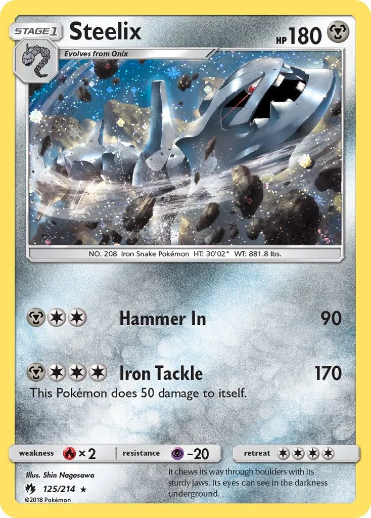 Steelix (125/214) (Cosmos Holo) [Sun & Moon: Lost Thunder] | Jack's On Queen