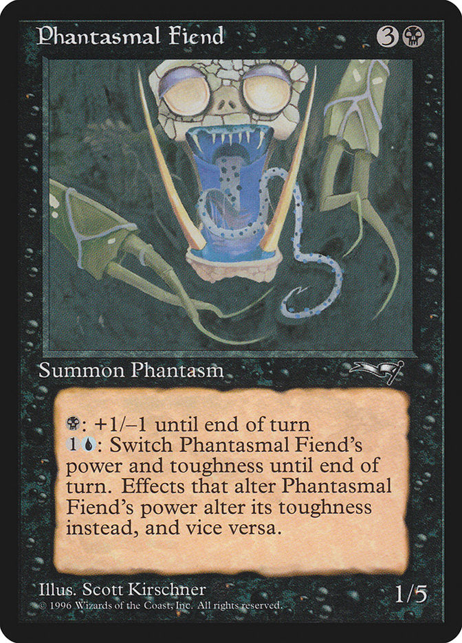 Phantasmal Fiend (Dark Green Background) [Alliances] | Jack's On Queen