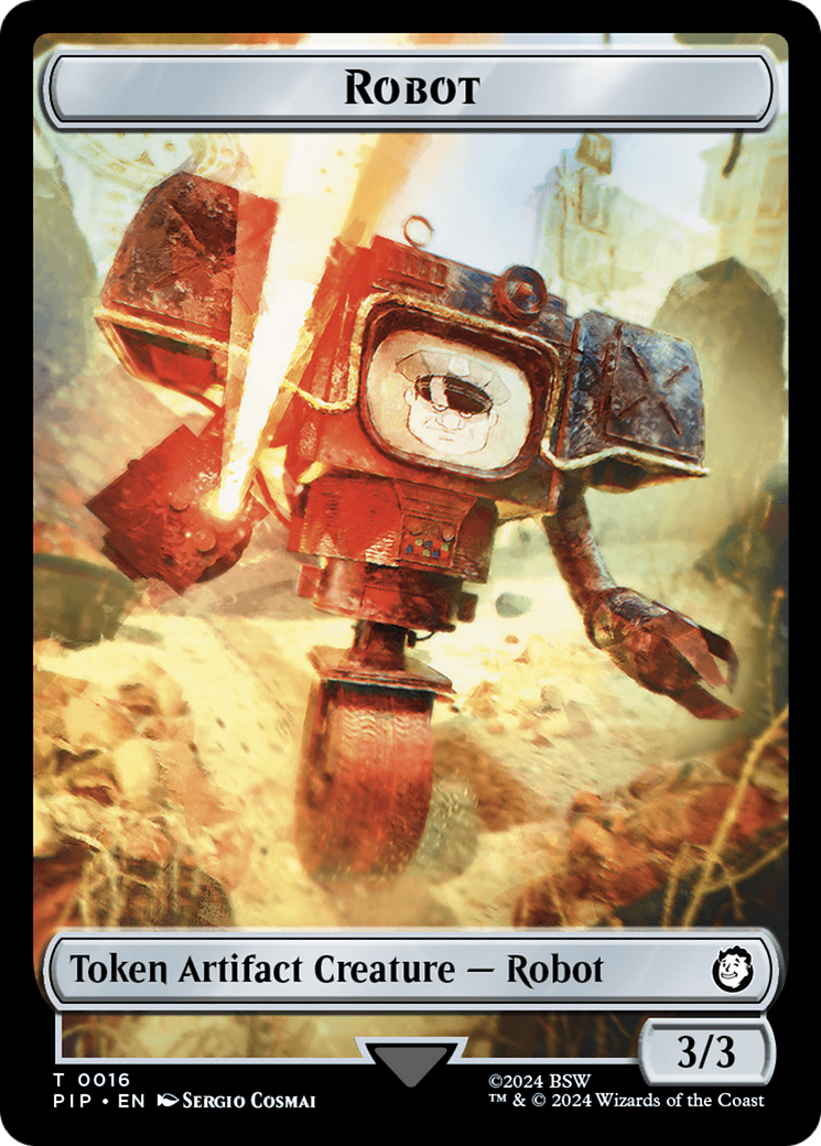 Energy Reserve // Robot Double-Sided Token [Fallout Tokens] | Jack's On Queen