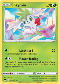 Shaymin (015/185) [Sword & Shield: Vivid Voltage] | Jack's On Queen