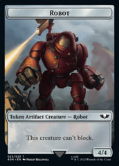 Astartes Warrior // Robot Double-sided Token (Surge Foil) [Universes Beyond: Warhammer 40,000 Tokens] | Jack's On Queen