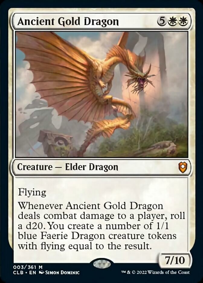 Ancient Gold Dragon [Commander Legends: Battle for Baldur's Gate] | Jack's On Queen