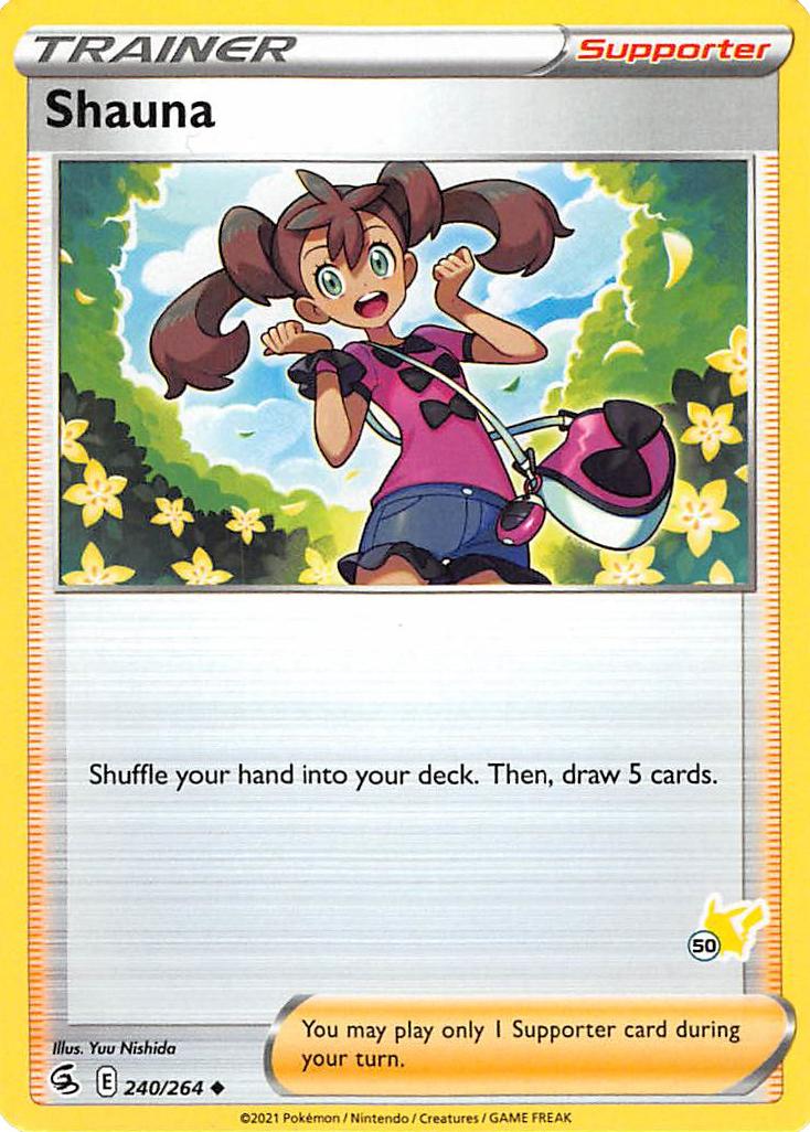 Shauna (240/264) (Pikachu Stamp #50) [Battle Academy 2022] | Jack's On Queen