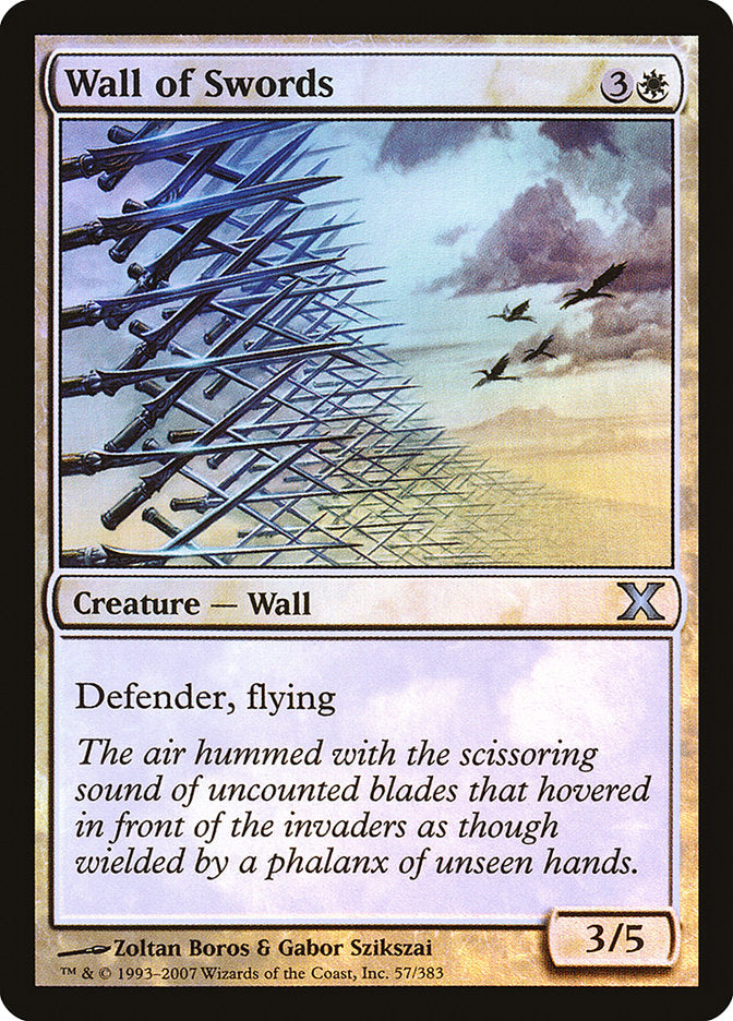 Wall of Swords (Premium Foil) [Tenth Edition] | Jack's On Queen